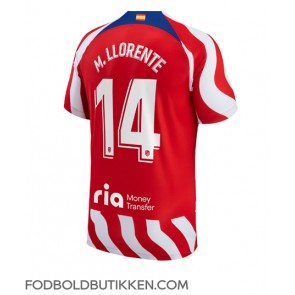 Atletico Madrid Marcos Llorente #14 Hjemmebanetrøje 2022-23 Kortærmet